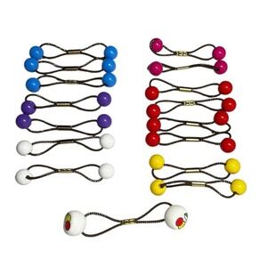 Lot of 16‎ Vintage 90s Hair Ties Ponytail Holders Kidcore Y2K Cherry Smiley